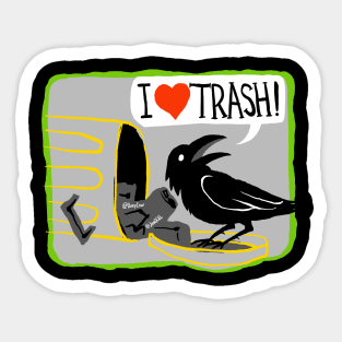 Dump Crow! Sticker